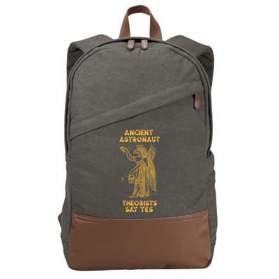 Anunnaki Ancient Astronaut Theorists Say Yes Sumerian Alien Cotton Canvas Backpack