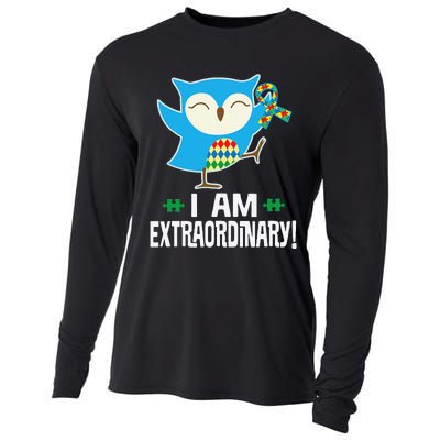 Autism Awareness Autistic Spectrum Disorder Owl Cooling Performance Long Sleeve Crew