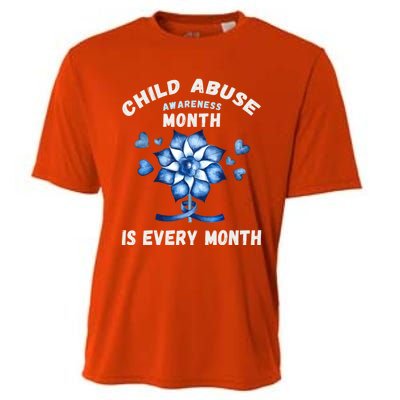 April Abuse Awareness Month Is Every Month Teacher Gift Cooling Performance Crew T-Shirt