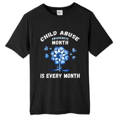 April Abuse Awareness Month Is Every Month Teacher Gift Tall Fusion ChromaSoft Performance T-Shirt