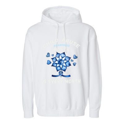 April Abuse Awareness Month Is Every Month Teacher Gift Garment-Dyed Fleece Hoodie