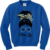 Autistic Autism Awareness Mom Life Mom Gift Kids Sweatshirt