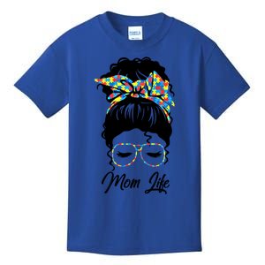 Autistic Autism Awareness Mom Life Mom Gift Kids T-Shirt