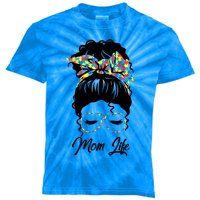 Autistic Autism Awareness Mom Life Mom Gift Kids Tie-Dye T-Shirt