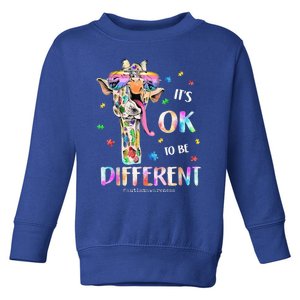 Autism Awareness Acceptance Wo Kid Its Ok To Be Different Toddler Sweatshirt