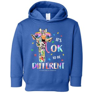 Autism Awareness Acceptance Wo Kid Its Ok To Be Different Toddler Hoodie