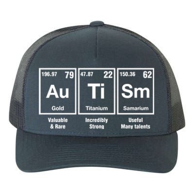 Autism Awareness Advocate Periodic Table Teacher Acceptance Gift Yupoong Adult 5-Panel Trucker Hat