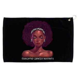 Afro African American Black Carcinoid Cancer Warrior Meaningful Gift Grommeted Golf Towel