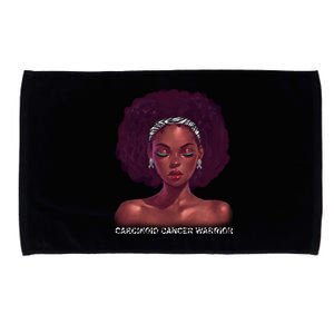 Afro African American Black Carcinoid Cancer Warrior Meaningful Gift Microfiber Hand Towel