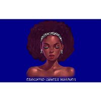 Afro African American Black Carcinoid Cancer Warrior Meaningful Gift Bumper Sticker