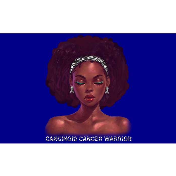 Afro African American Black Carcinoid Cancer Warrior Meaningful Gift Bumper Sticker