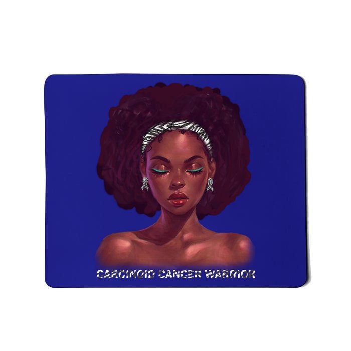 Afro African American Black Carcinoid Cancer Warrior Meaningful Gift Mousepad