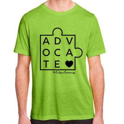 Autism Awareness Advocate Support Accept Adapt Advocate Meaningful Gift Adult ChromaSoft Performance T-Shirt