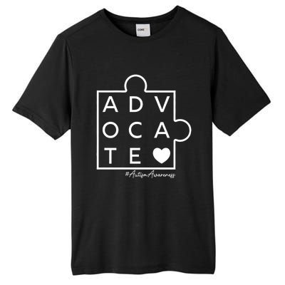 Autism Awareness Advocate Support Accept Adapt Advocate Meaningful Gift Tall Fusion ChromaSoft Performance T-Shirt