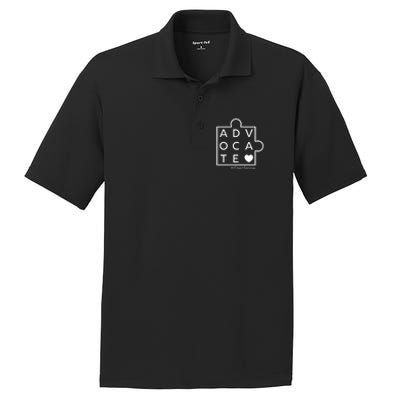 Autism Awareness Advocate Support Accept Adapt Advocate Meaningful Gift PosiCharge RacerMesh Polo