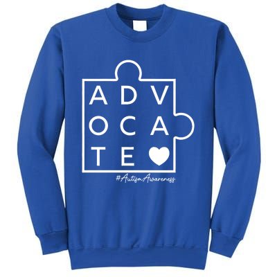 Autism Awareness Advocate Support Accept Adapt Advocate Meaningful Gift Sweatshirt