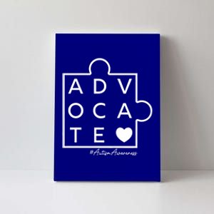 Autism Awareness Advocate Support Accept Adapt Advocate Meaningful Gift Canvas