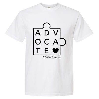 Autism Awareness Advocate Support Accept Adapt Advocate Meaningful Gift Garment-Dyed Heavyweight T-Shirt