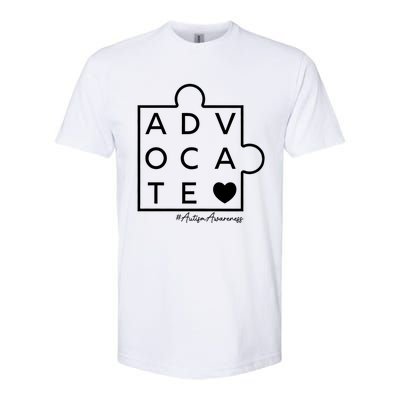 Autism Awareness Advocate Support Accept Adapt Advocate Meaningful Gift Softstyle CVC T-Shirt