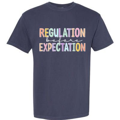 Autism Awareness Acceptance Regulation Before Expectation Garment-Dyed Heavyweight T-Shirt