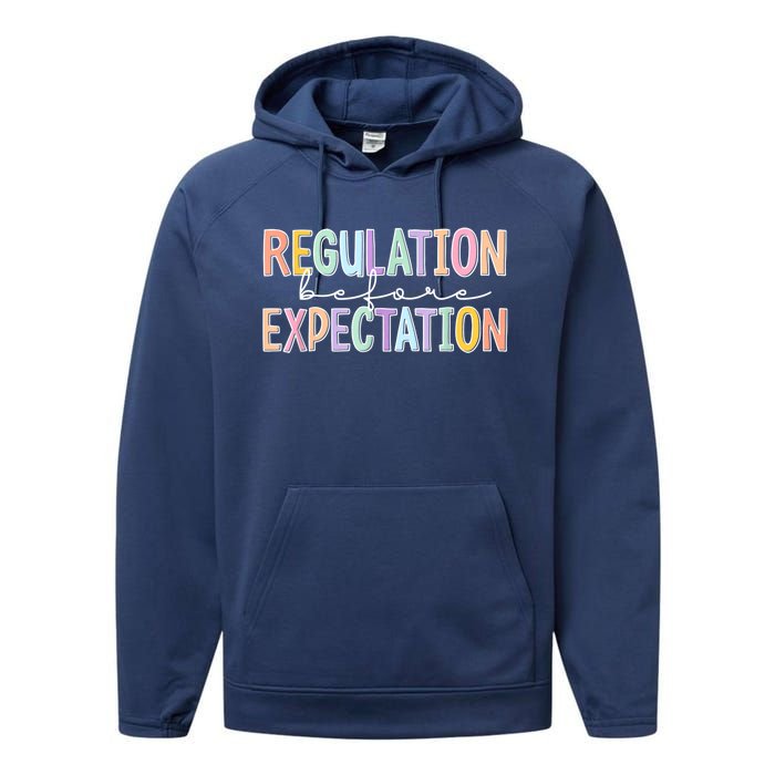 Autism Awareness Acceptance Regulation Before Expectation Performance Fleece Hoodie