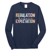 Autism Awareness Acceptance Regulation Before Expectation Long Sleeve Shirt