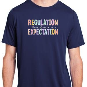 Autism Awareness Acceptance Regulation Before Expectation Adult ChromaSoft Performance T-Shirt