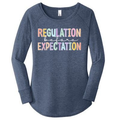 Autism Awareness Acceptance Regulation Before Expectation Women's Perfect Tri Tunic Long Sleeve Shirt