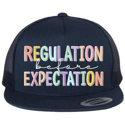 Autism Awareness Acceptance Regulation Before Expectation Flatbill Hat