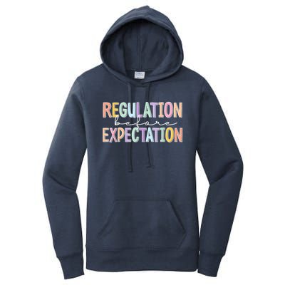 Autism Awareness Acceptance Regulation Before Expectation Women's Pullover Hoodie