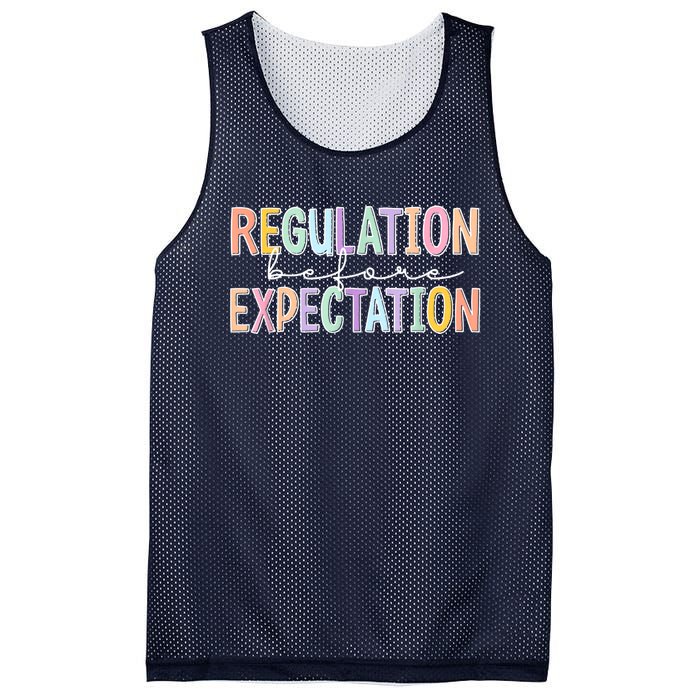 Autism Awareness Acceptance Regulation Before Expectation Mesh Reversible Basketball Jersey Tank