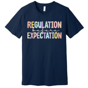 Autism Awareness Acceptance Regulation Before Expectation Premium T-Shirt