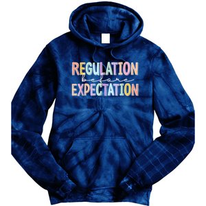 Autism Awareness Acceptance Regulation Before Expectation Tie Dye Hoodie