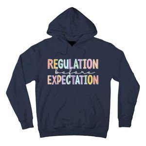 Autism Awareness Acceptance Regulation Before Expectation Tall Hoodie