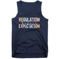 Autism Awareness Acceptance Regulation Before Expectation Tank Top