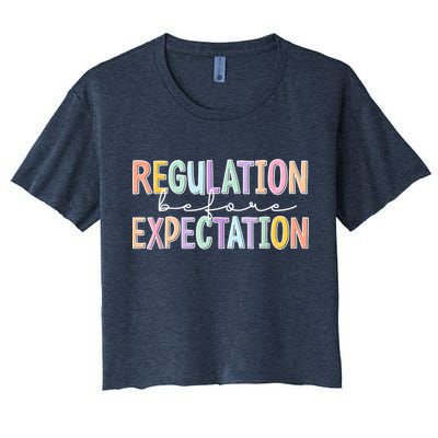Autism Awareness Acceptance Regulation Before Expectation Crop Top