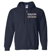 Autism Awareness Acceptance Regulation Before Expectation Full Zip Hoodie