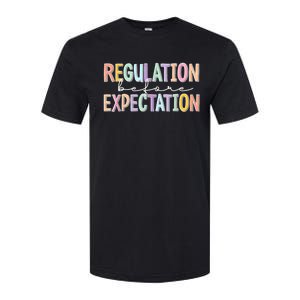 Autism Awareness Acceptance Regulation Before Expectation Softstyle CVC T-Shirt