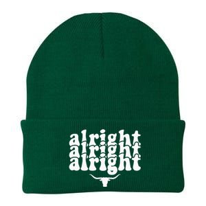 Alright Alright Alright Texas Pride State Usa Longhorn Bull Knit Cap Winter Beanie