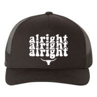 Alright Alright Alright Texas Pride State Usa Longhorn Bull Yupoong Adult 5-Panel Trucker Hat