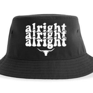 Alright Alright Alright Texas Pride State Usa Longhorn Bull Sustainable Bucket Hat