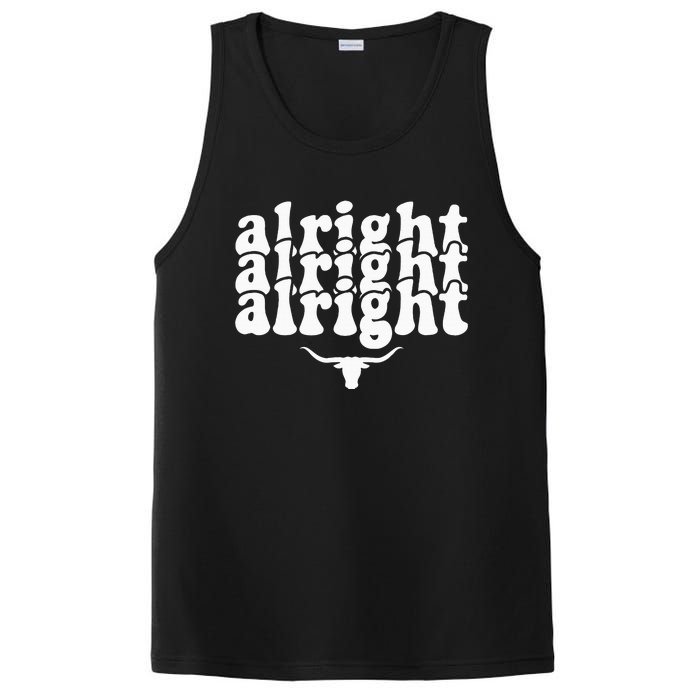 Alright Alright Alright Texas Pride State Usa Longhorn Bull PosiCharge Competitor Tank