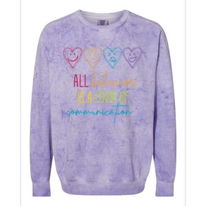 Autism Awareness Acceptance Neurodiversity Gifts Women Colorblast Crewneck Sweatshirt