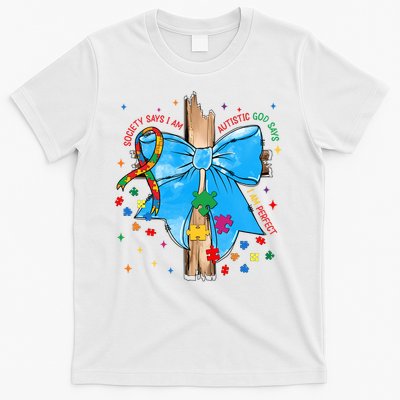 Autism Awareness Autistic God Save Faith  T-Shirt