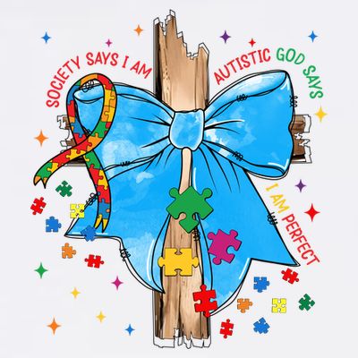 Autism Awareness Autistic God Save Faith  T-Shirt