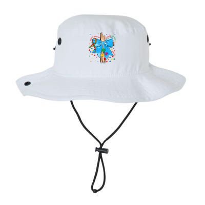 Autism Awareness Autistic God Save Faith  Bucket Hat
