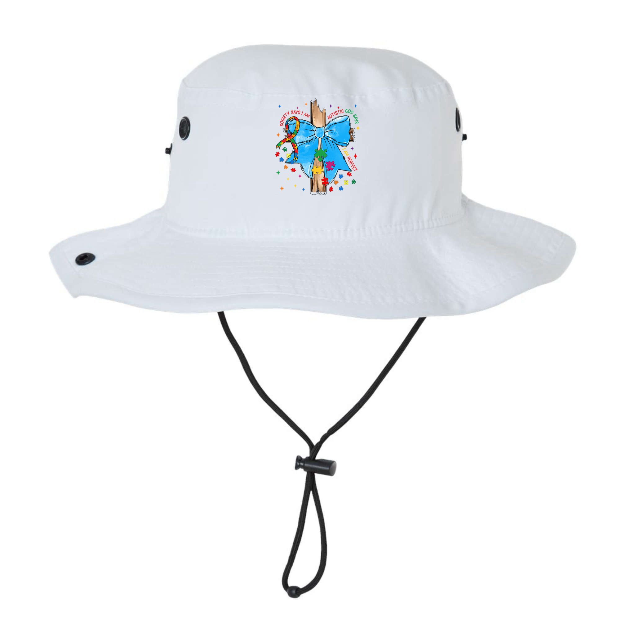 Autism Awareness Autistic God Save Faith  Bucket Hat