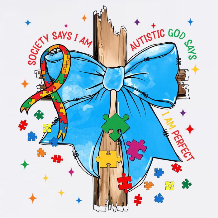 Autism Awareness Autistic God Save Faith  Bucket Hat