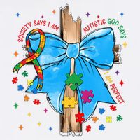 Autism Awareness Autistic God Save Faith  Flat Bill Trucker Hat