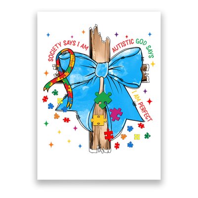 Autism Awareness Autistic God Save Faith  Poster